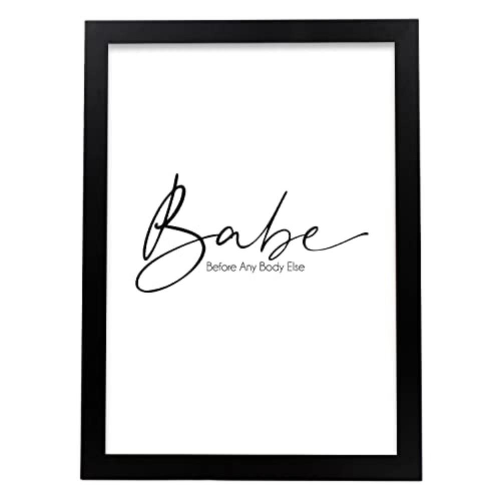 POSTER Inspirierende Kunst A3 Schwarzer Rahmen - Schwarz, Papier (29.7/5/42cm) - Nacnic