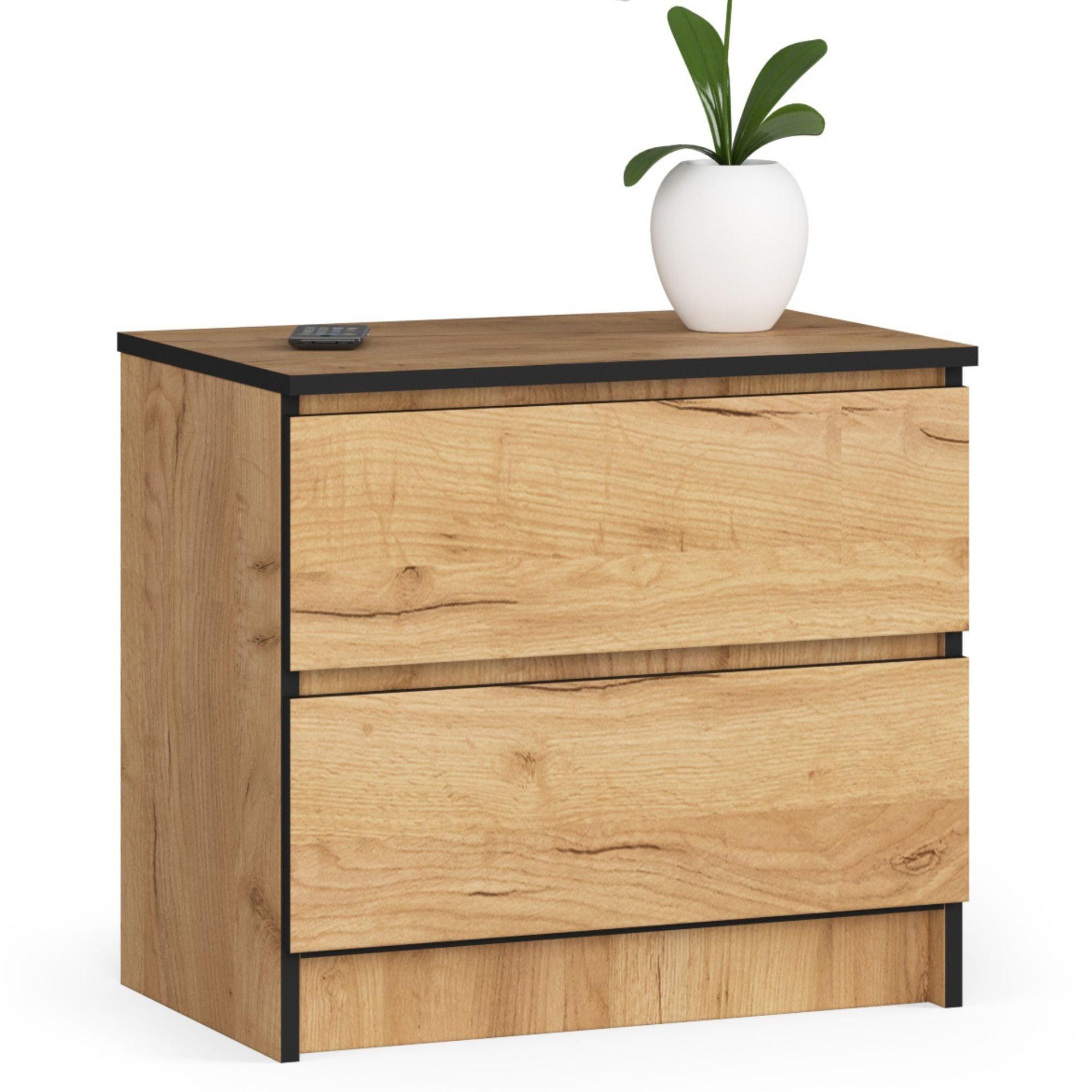 KOMMODE Eiche Craft 55/60/40 - Eiche San Remo, Holzwerkstoff (60/55/40cm) - RAUMHIRSCH FURNITURE