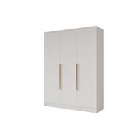 KLEIDERSCHRANK - PORTO - 150 - Weiß - Goldfarben/Weiß, Holzwerkstoff (150/200/51cm) - ALTDECOR