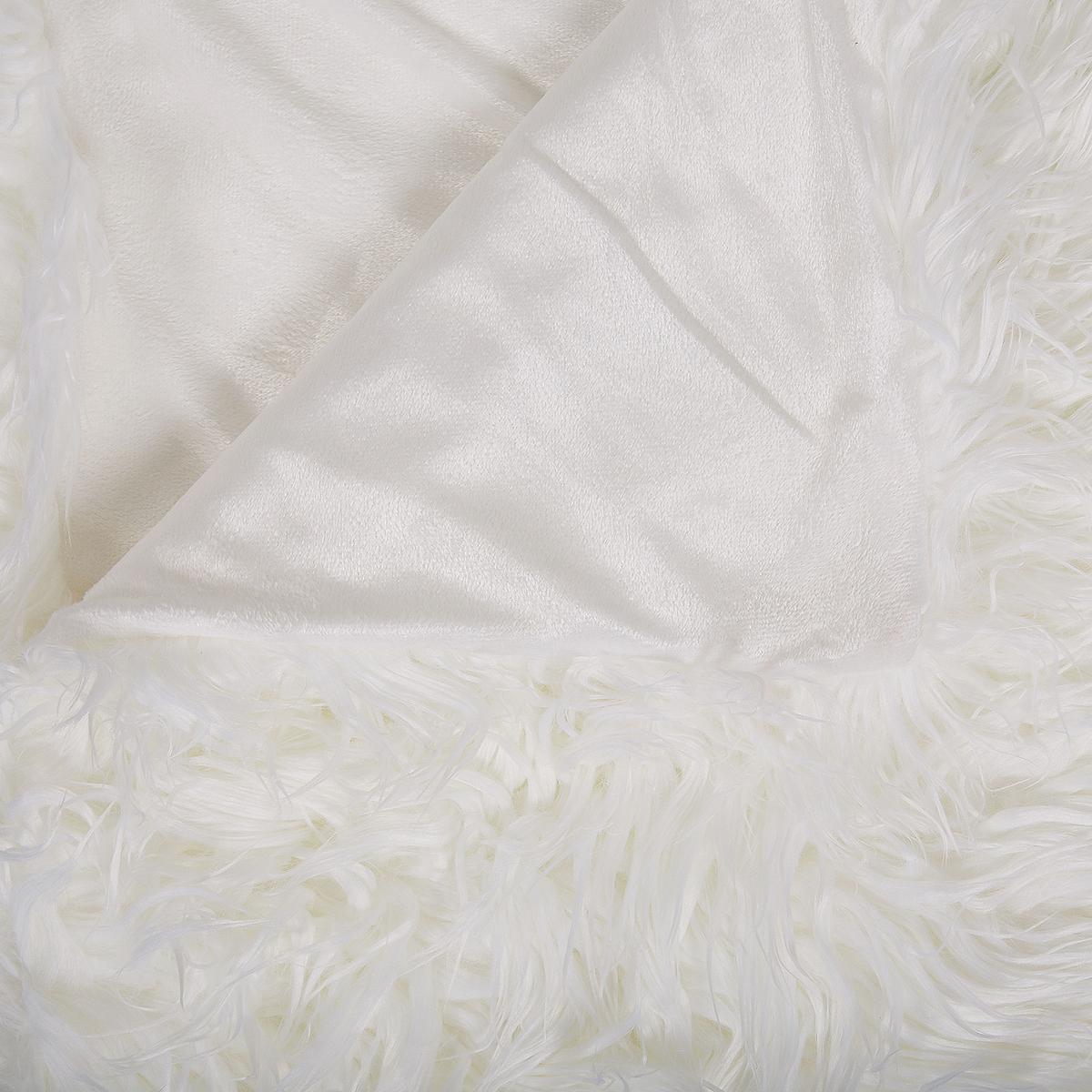 TAGESDECKE Weiß 200 x 220 cm Delice - Weiß, Keramik (200/220cm) - Beliani