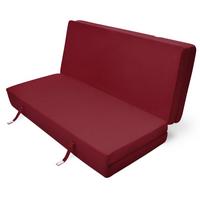 KLAPPMATRATZE Campix 195/120/7 cm Dunkelrot - Dunkelrot, Textil (195/120/7cm) - Beautissu 