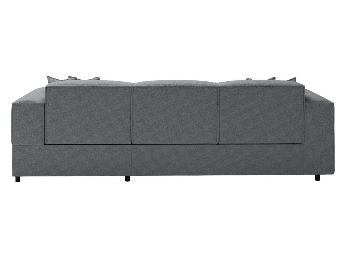 ECKSOFA Santos L, Seite: Rechts - Dunkelgrau/Schwarz, Holzwerkstoff/Kunststoff (253/166cm) - MIRJAN24