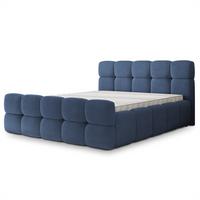 POLSTERBETT ELIZJA 180x200 cm mit Bettkästen - Blau - Blau, Holz (180/200cm) - MASSENO