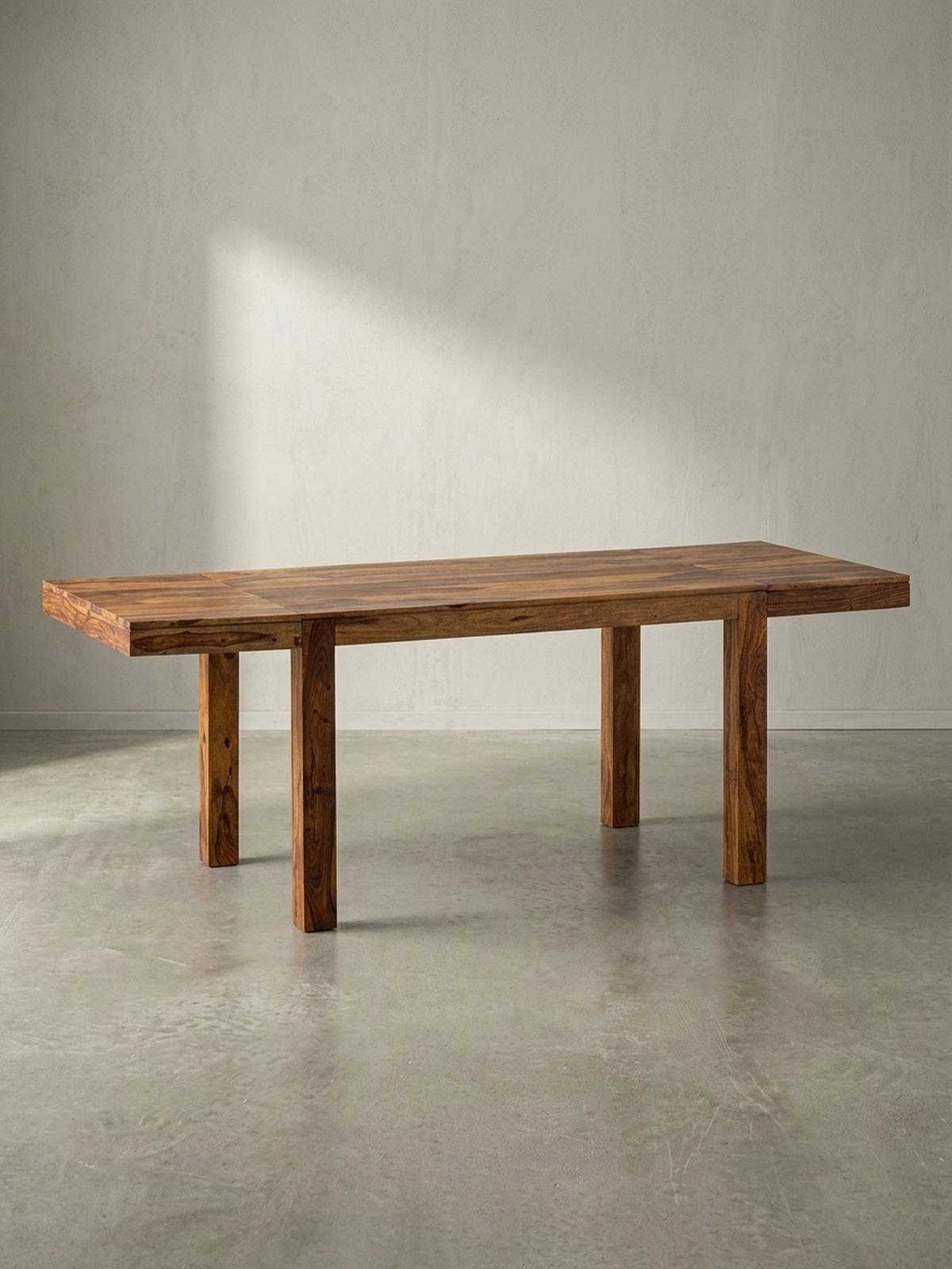 ESSZIMMERTISCH – Massivholz Braun 120–200 cm rechteckig verlängerbar - Braun, Holz (80/120/76cm) - KADIMA DESIGN