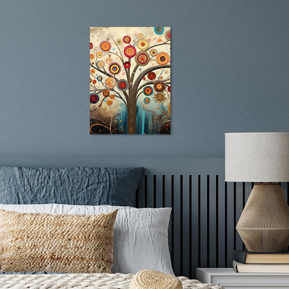 POSTER Baum - Baum des Lebens - Farbe Wandbilder 30x40 cm - Braun, Papier (30/40/0.1cm) - MuchoWow