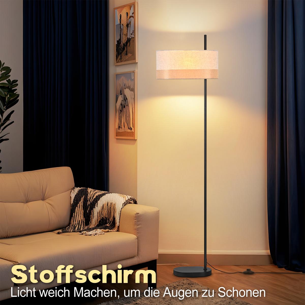 STEHLAMPE Nox 40/25/154 cm - Weiß, Metall (40/25/154cm) - ZMH