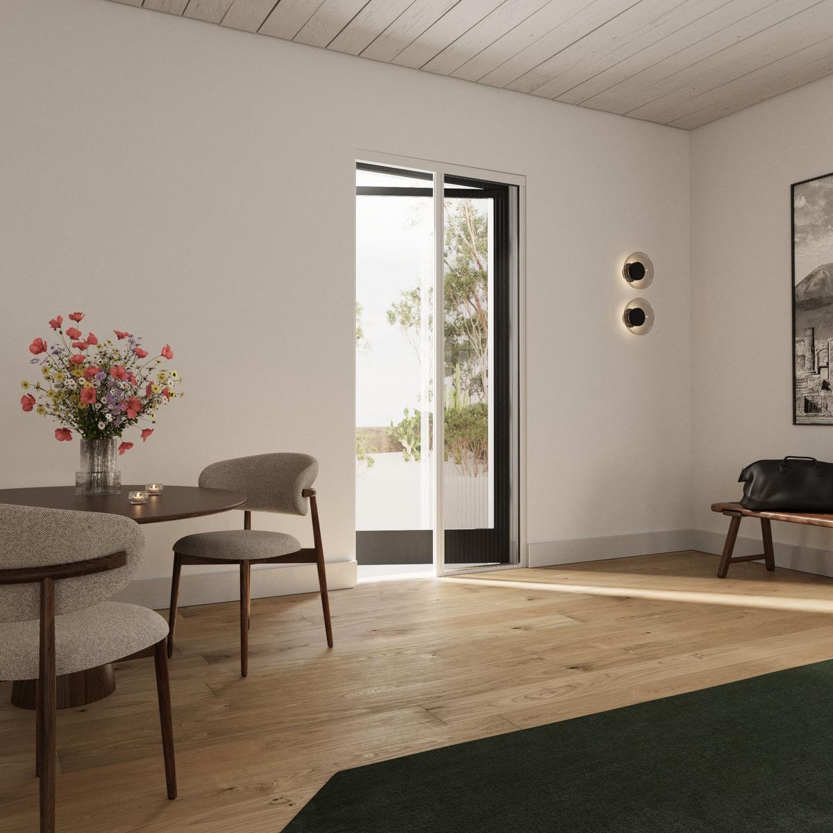 INSEKTENSCHUTZTÜR plissiert weiß - Weiß, Textil (96/200/3.7cm) - Cocoon Home Concepts
