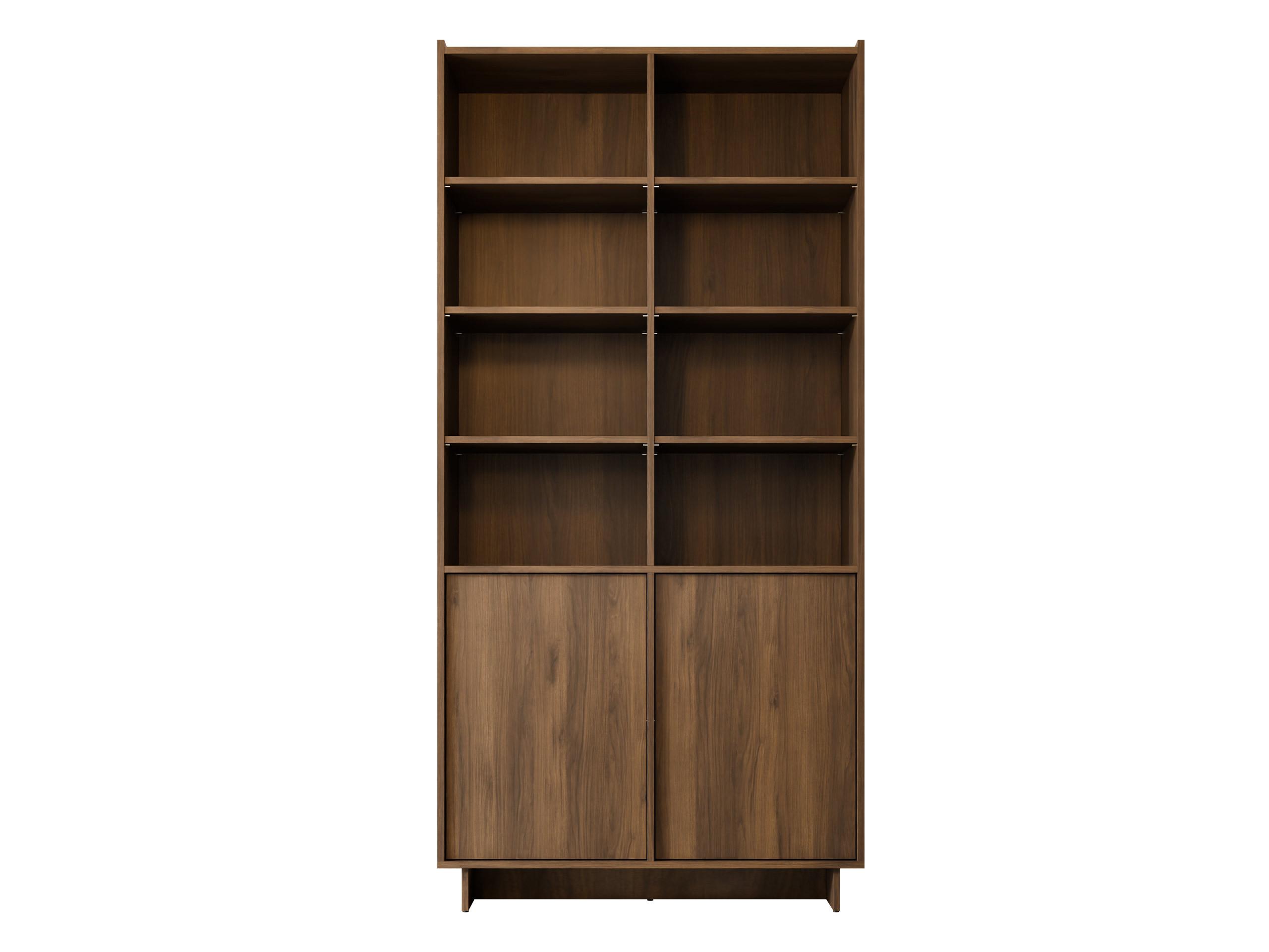 STANDREGAL Yasumi R98 - Nussbaumfarben/Schwarz, Holzwerkstoff/Kunststoff (98/201/39cm) - MIRJAN24