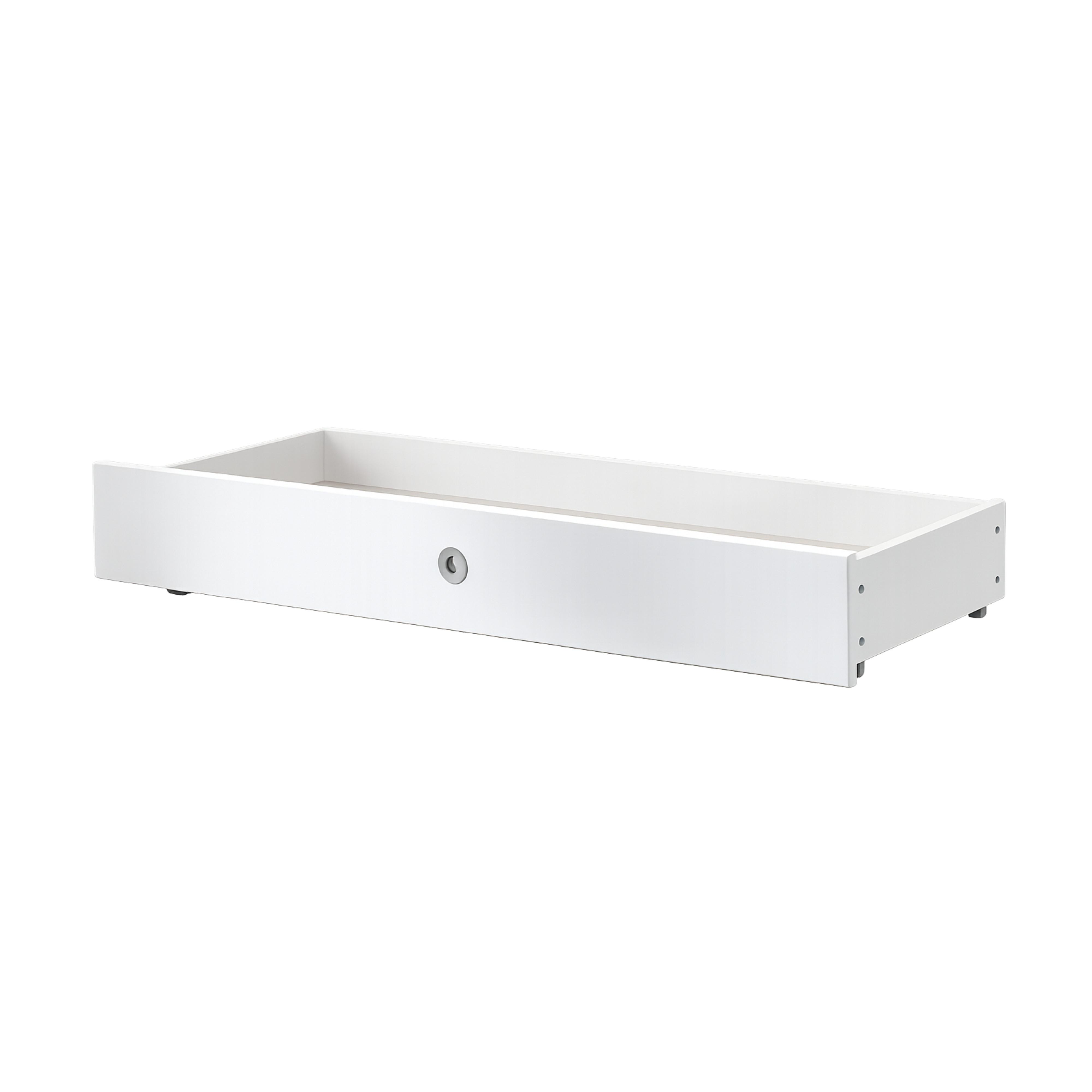 BABYBETT-BETTSCHUBKASTEN B70/H16/T140 cm, passend zum Babyzimmer Landhausstil Weiß (22800-22804) / 22800-02 - Weiß, Holzwerkstoff/Metall - luma-home