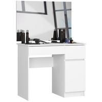 SCHMINKTISCH mit Spiegel - Weiß, Holzwerkstoff (90/142/50cm) - RAUMHIRSCH FURNITURE