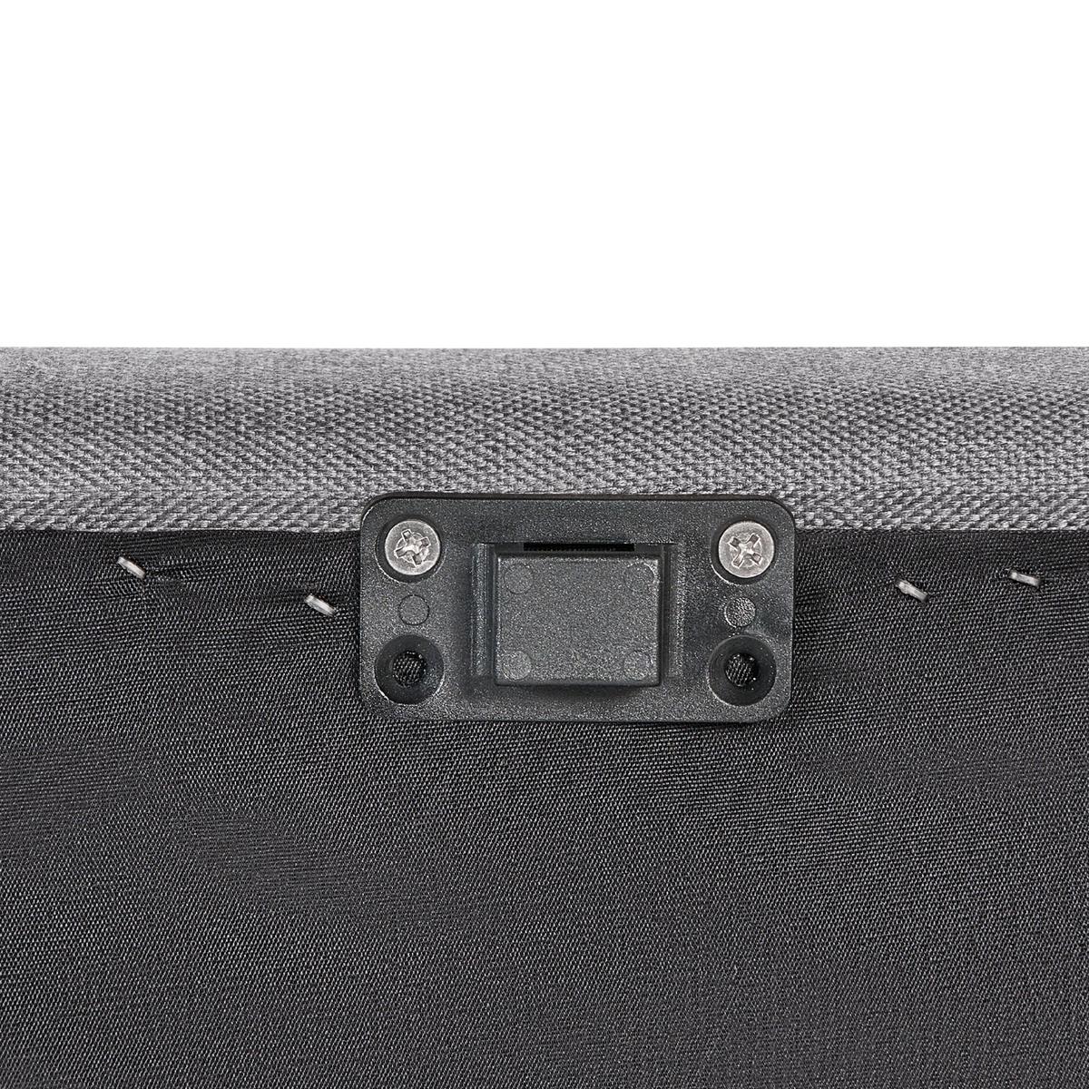 GARTENSOFA 4-Sitzer grau modular Loretello - Grau, Textil (320/70/76cm) - Beliani