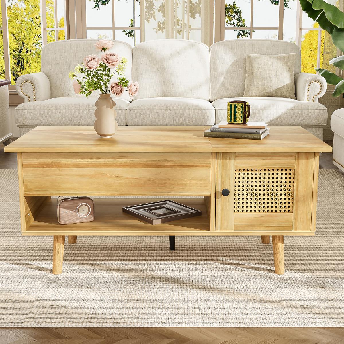 COUCHTISCH Brown 109.98/59.49/15.98 cm - Braun, Holz (110/60/16cm) - Urban Meuble