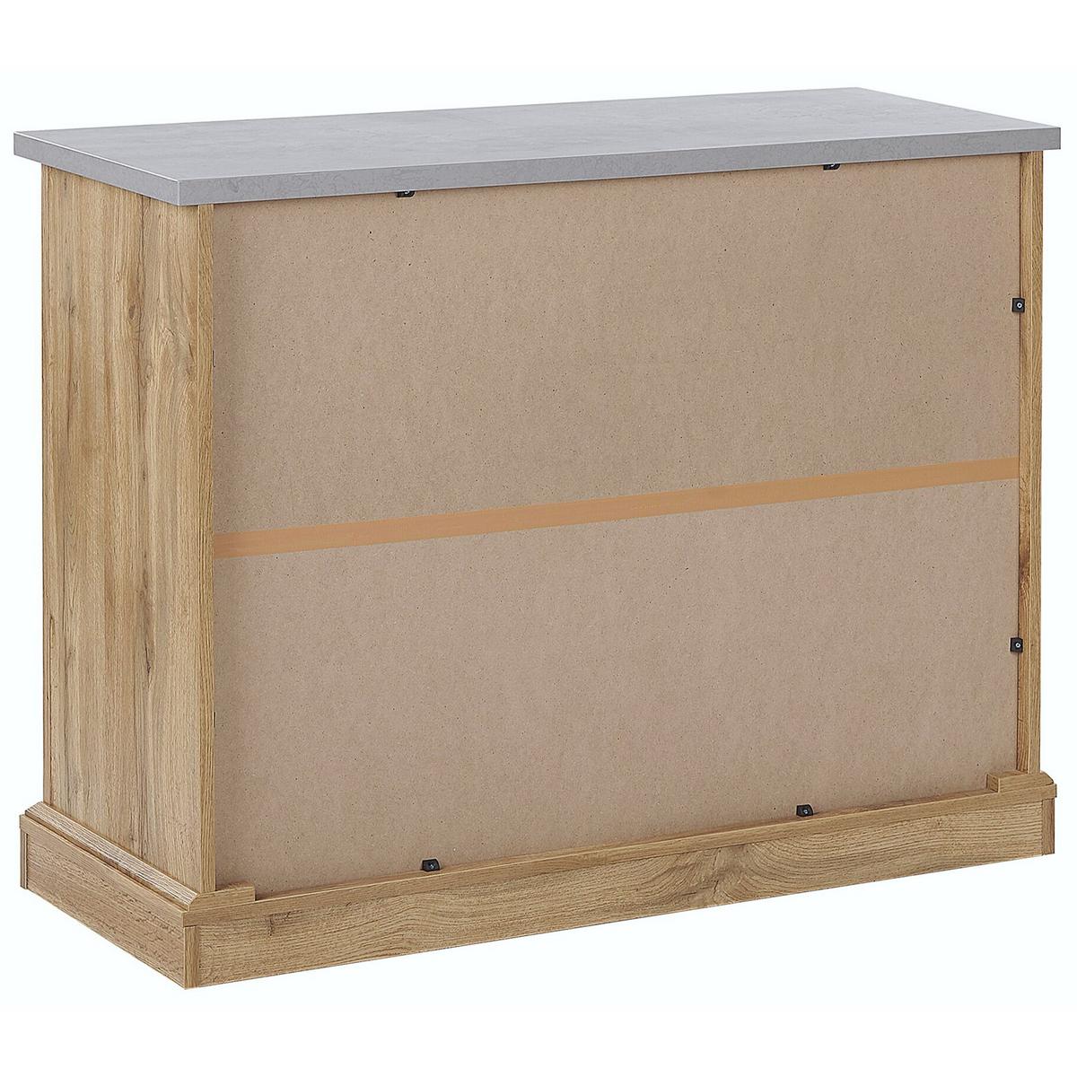SIDEBOARD Hellbraun Toronto - Braun, Holzwerkstoff (101/79/40cm) - Beliani