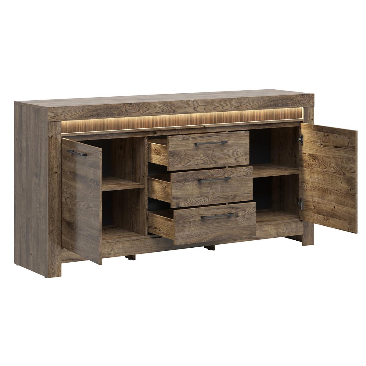 SIDEBOARD Amaury Holz - Braun, Holzwerkstoff (180/93/45cm) - Petits-meubles