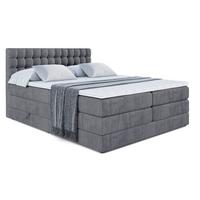 BOXSPRINGBETT VIONE KING - 180 x 200 - H3/H4 - Dunkelgrau - Dunkelgrau, Holzwerkstoff (180/200cm) - ALTDECOR