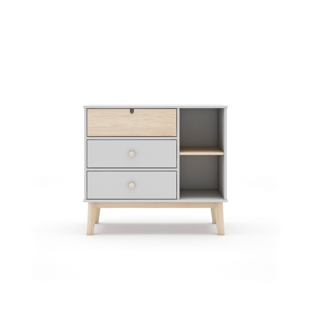 KOMMODE Estefania Beige 90/40/81 cm - Beige, Holz (40/81/90cm) - Calicosy