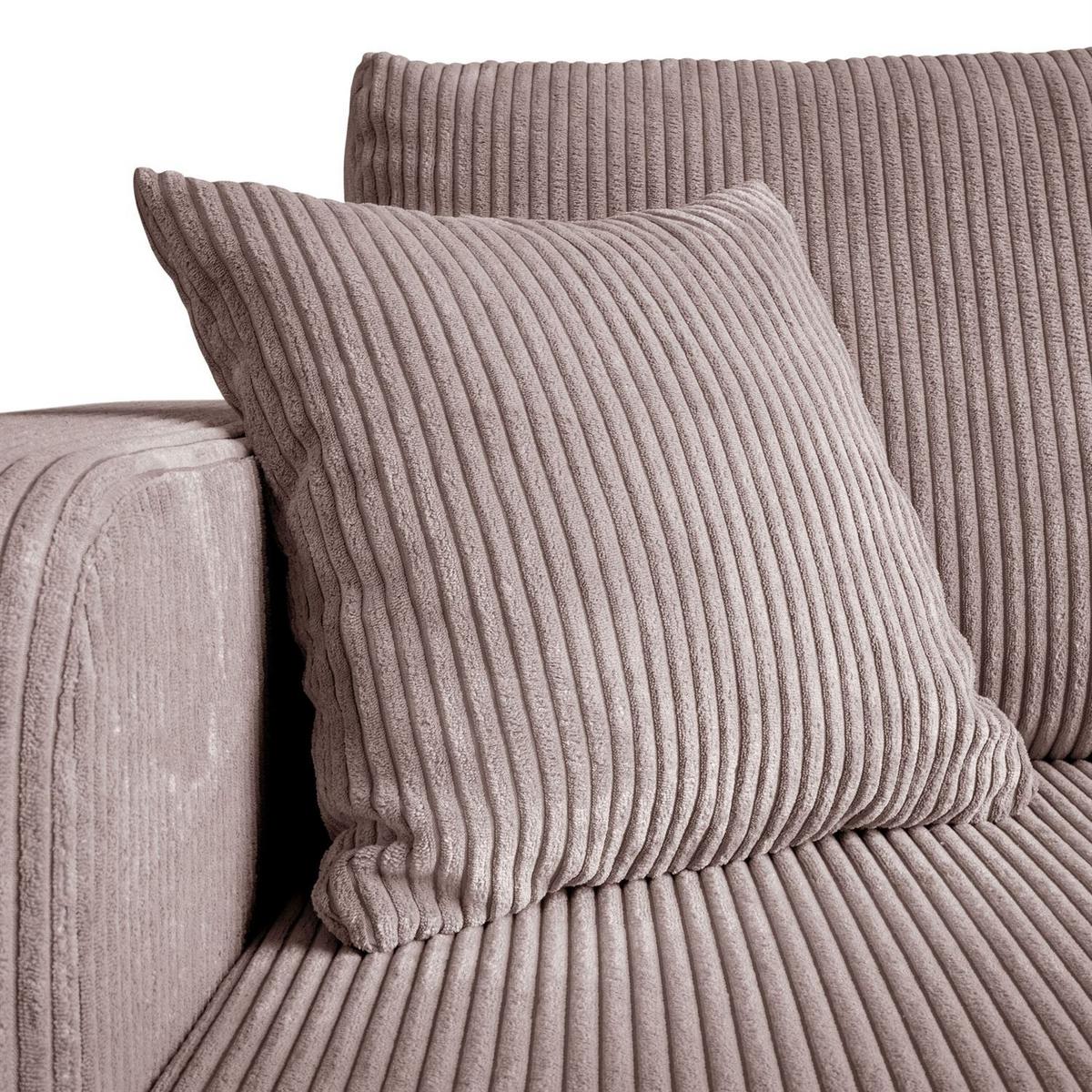 ECKSOFA PRESTIGE L, Poso 27 - Rosa, Textil (247/143cm) - Lookway