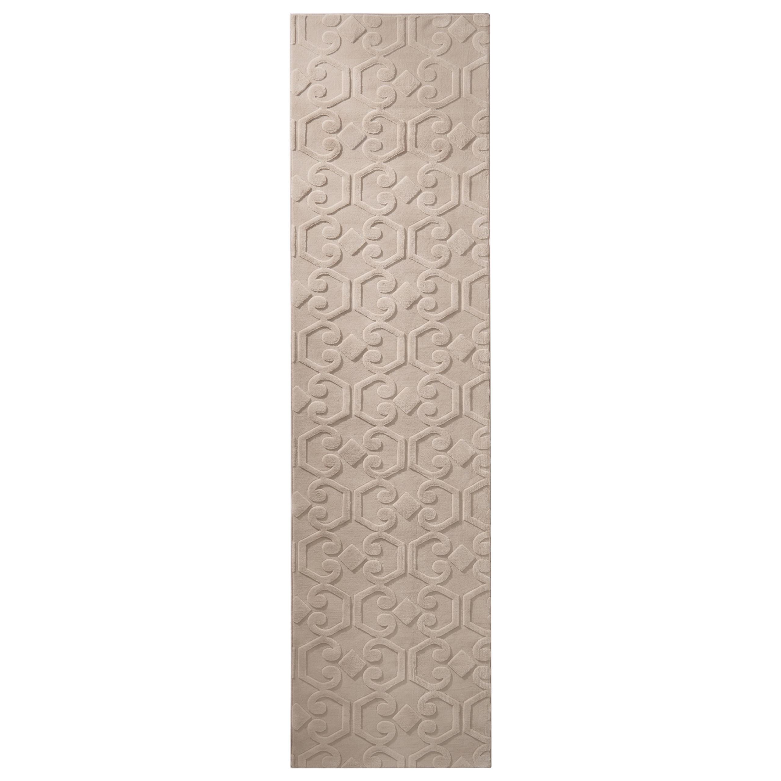 TEPPICH Beige 80/300 cm Gannett - Beige, Textil (80/300cm) - Beliani