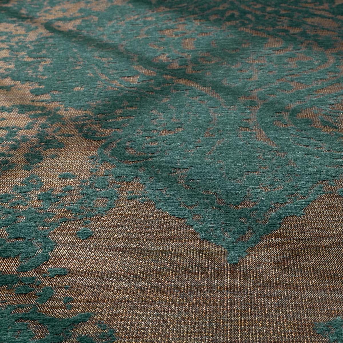 KURZFLORTEPPICH, im Vintage-Stil, Türkis, 160 x 230 cm - Blau, Textil (230/160cm) - KADIMA DESIGN