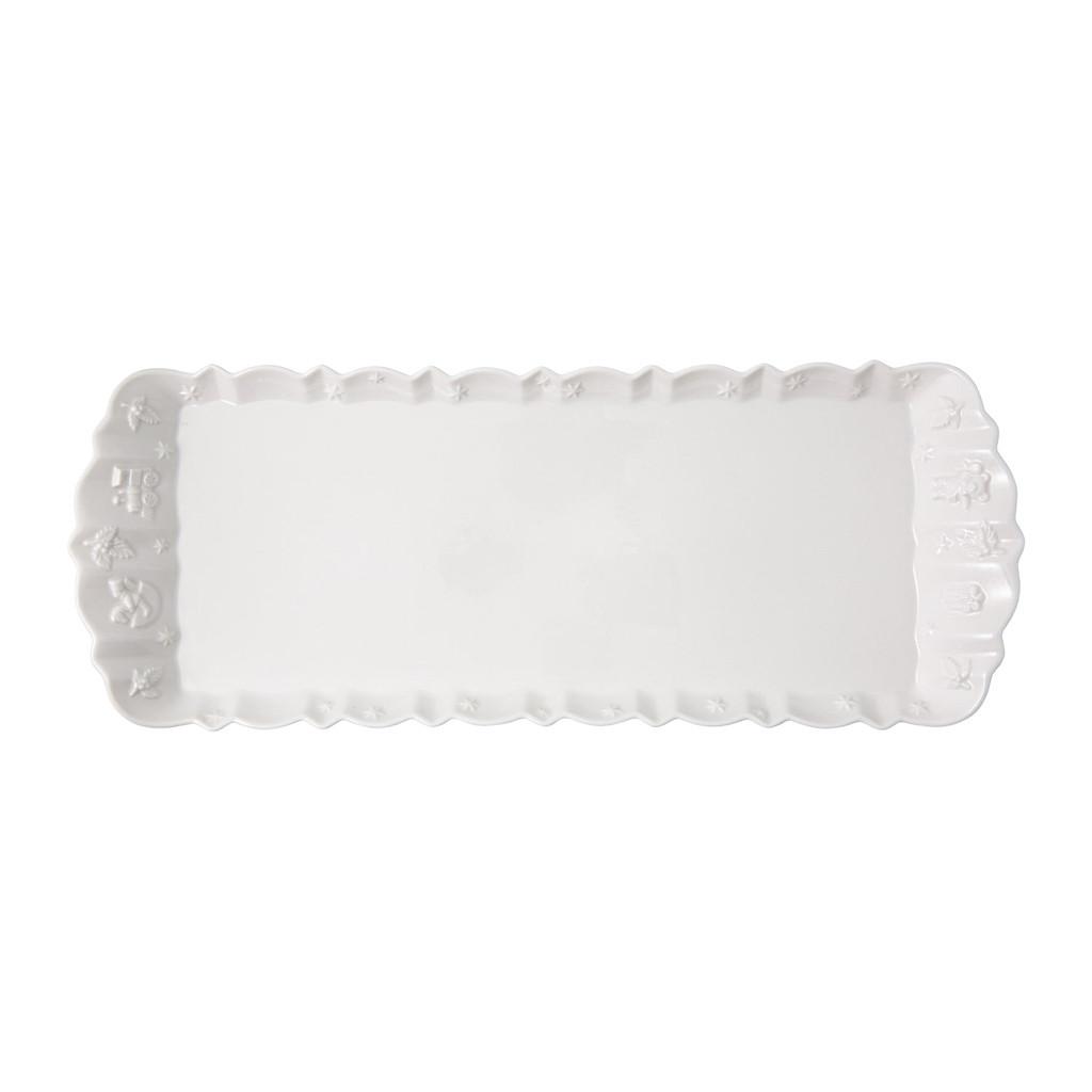 KÖNIGSKUCHENPLATTE Toy's Delight Royal Classic weiß 40 x 16 cm - Weiß, Keramik (16/3.8/40cm) - Villeroy & Boch