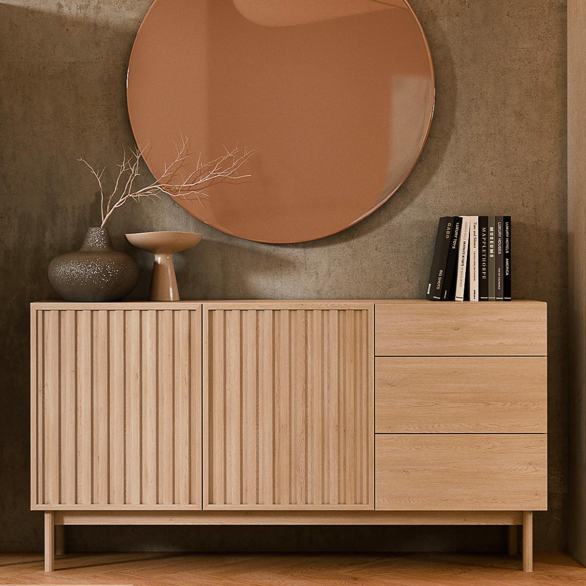 SIDEBOARD Idor Holz - Braun, Holzwerkstoff (159/84.3/36.8cm) - Petits-meubles