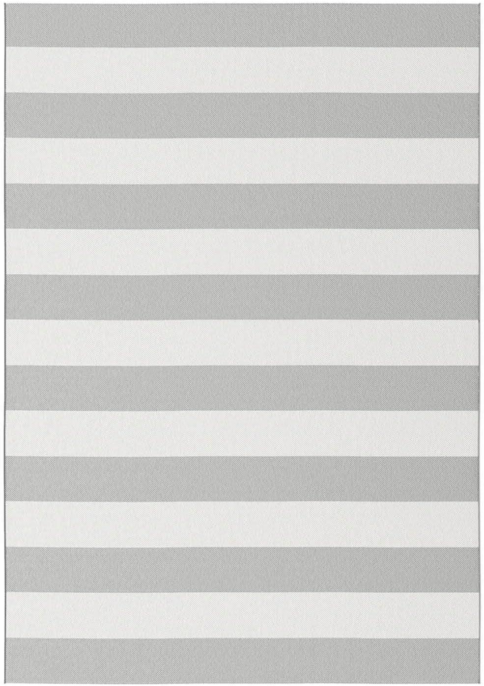 OUTDOORTEPPICH Der Gestreifte - Grau, Kunststoff (200/290cm) - Mokebo