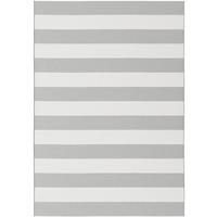 OUTDOORTEPPICH Der Gestreifte - Grau, Kunststoff (160/230cm) - Mokebo