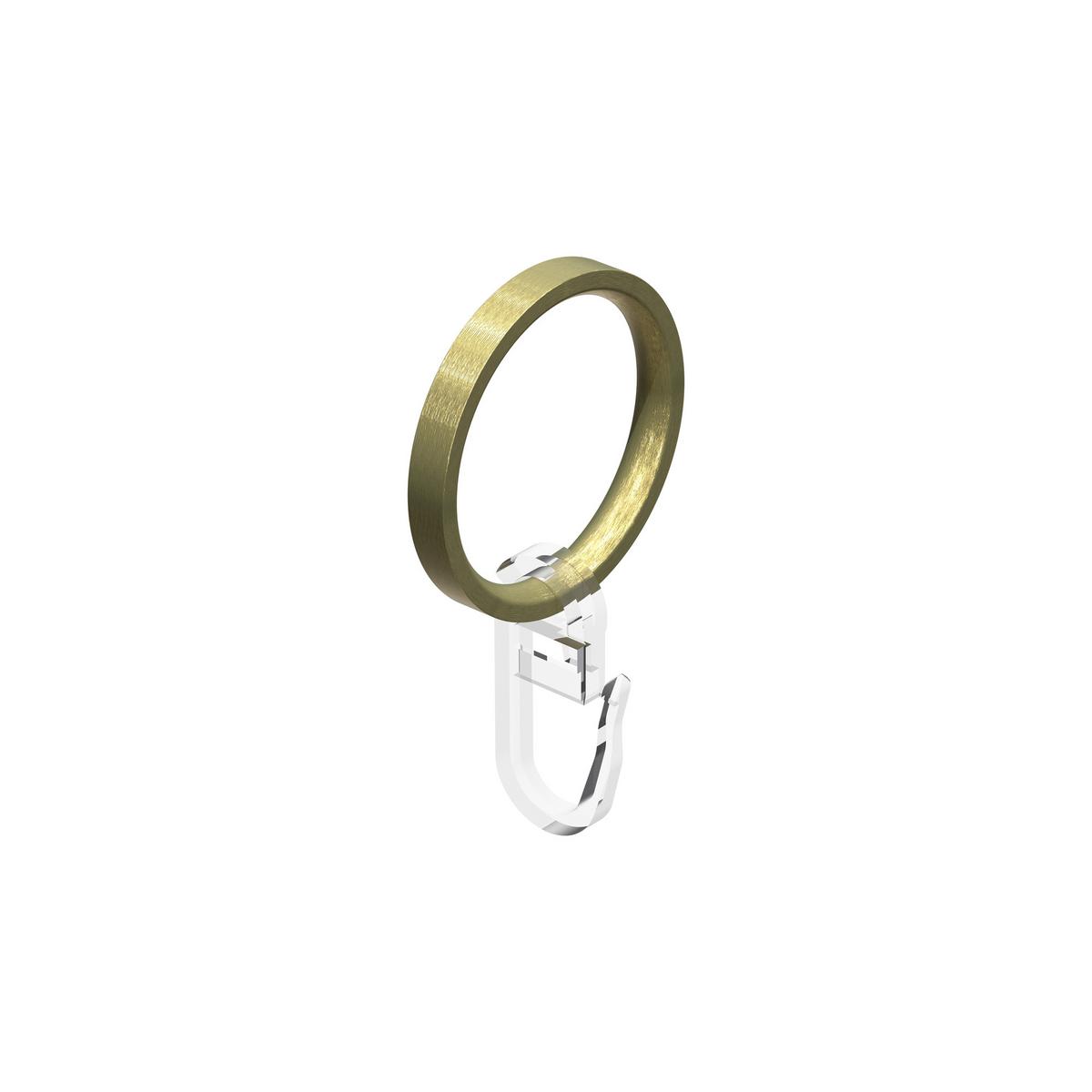 GARDINENSTANGE Sonette Elanto 540 cm (geteilt in 3 x 180 cm), 1-läufig, 20 mm Ø Messing-Optik - Messingfarben, Metall (540cm) - INTERDECO