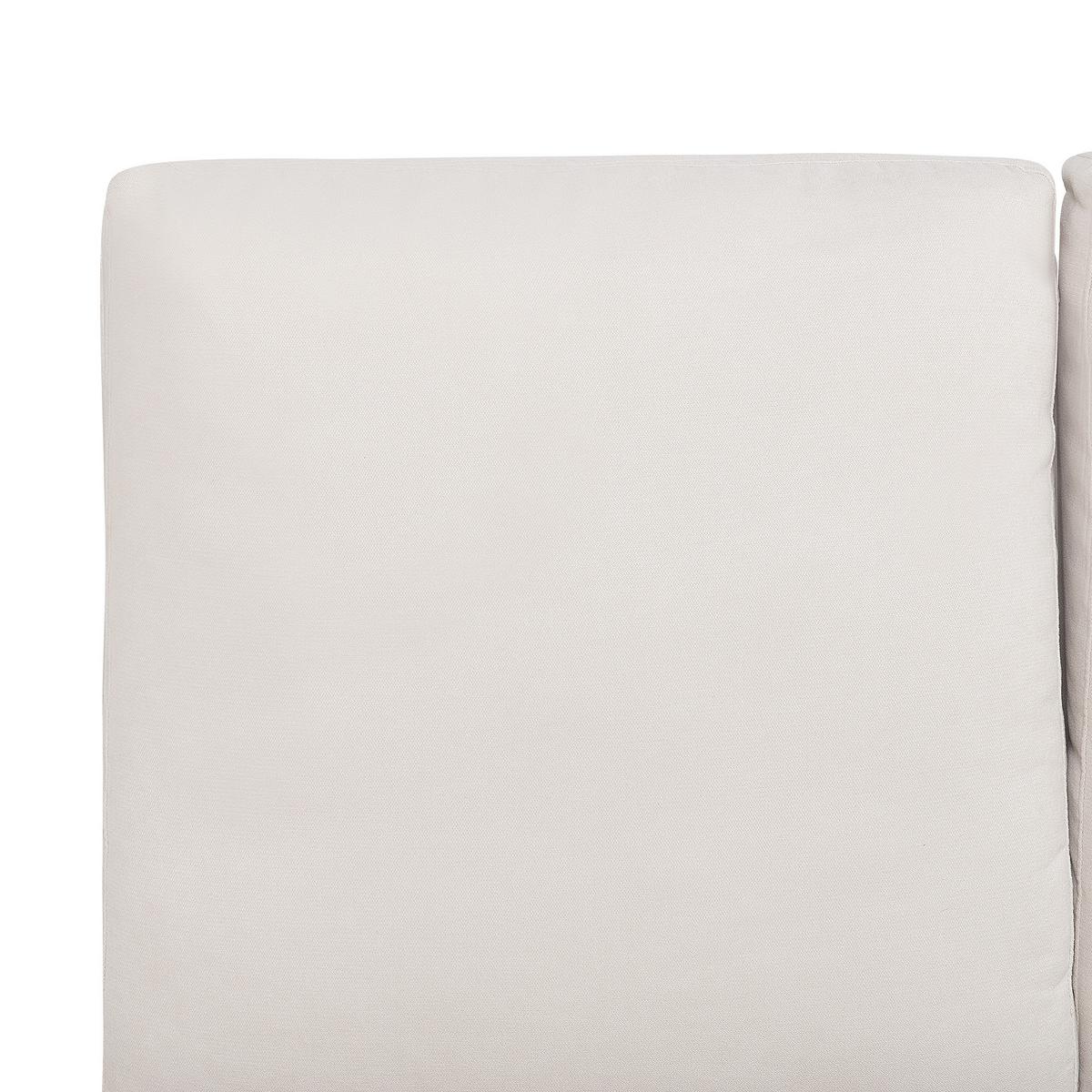 POLSTERBETT 160/200cm Helles Beige Melle - Beige, Naturmaterialien/Textil (160/200cm) - Beliani