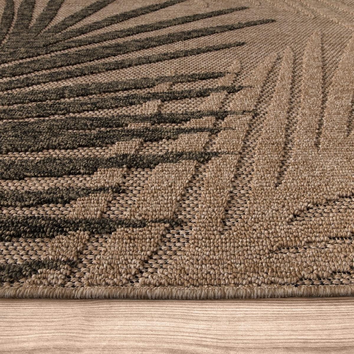 OUTDOORTEPPICH Blatt Beige 160 x 220 cm - Beige, Kunststoff (160/220cm) - TT Home