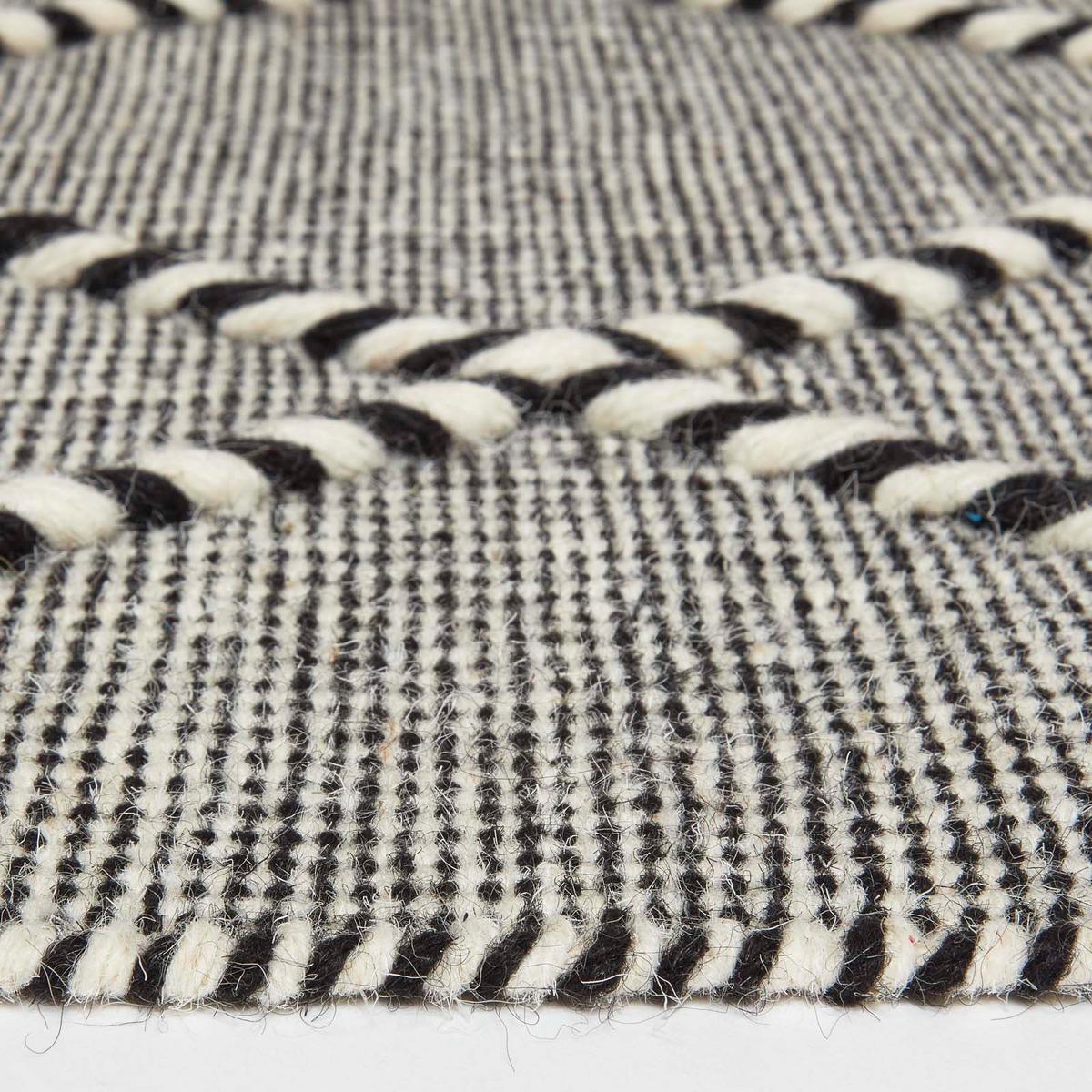 KELIM-TEPPICHLÄUFER Edessa 66/200 cm - Schwarz, Textil (66/200cm) - Homescapes