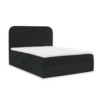 BOXBETT Bineta - Schwarz, Holzwerkstoff/Textil (180/200cm) - Fun Möbel