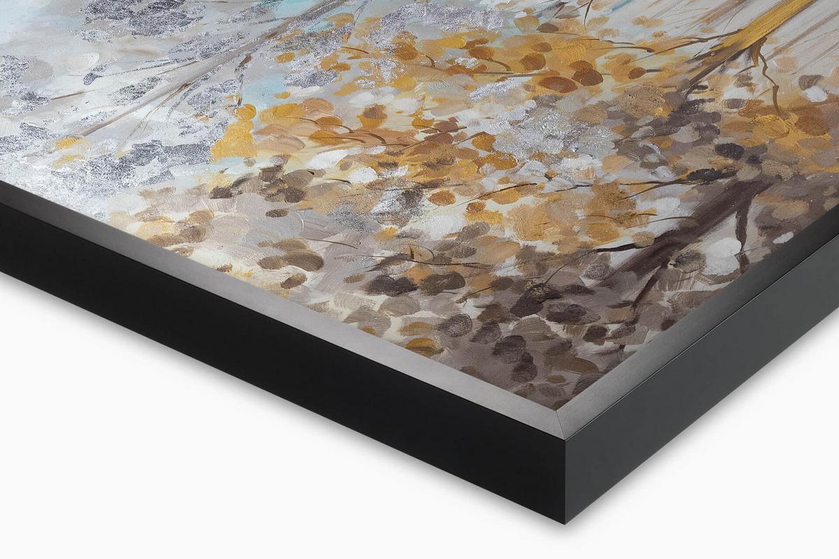 ACRYLBILD HANDGEMALT 120/80 cm - Braun/Grau, Holz/Textil (120/80cm) - KUNSTLOFT
