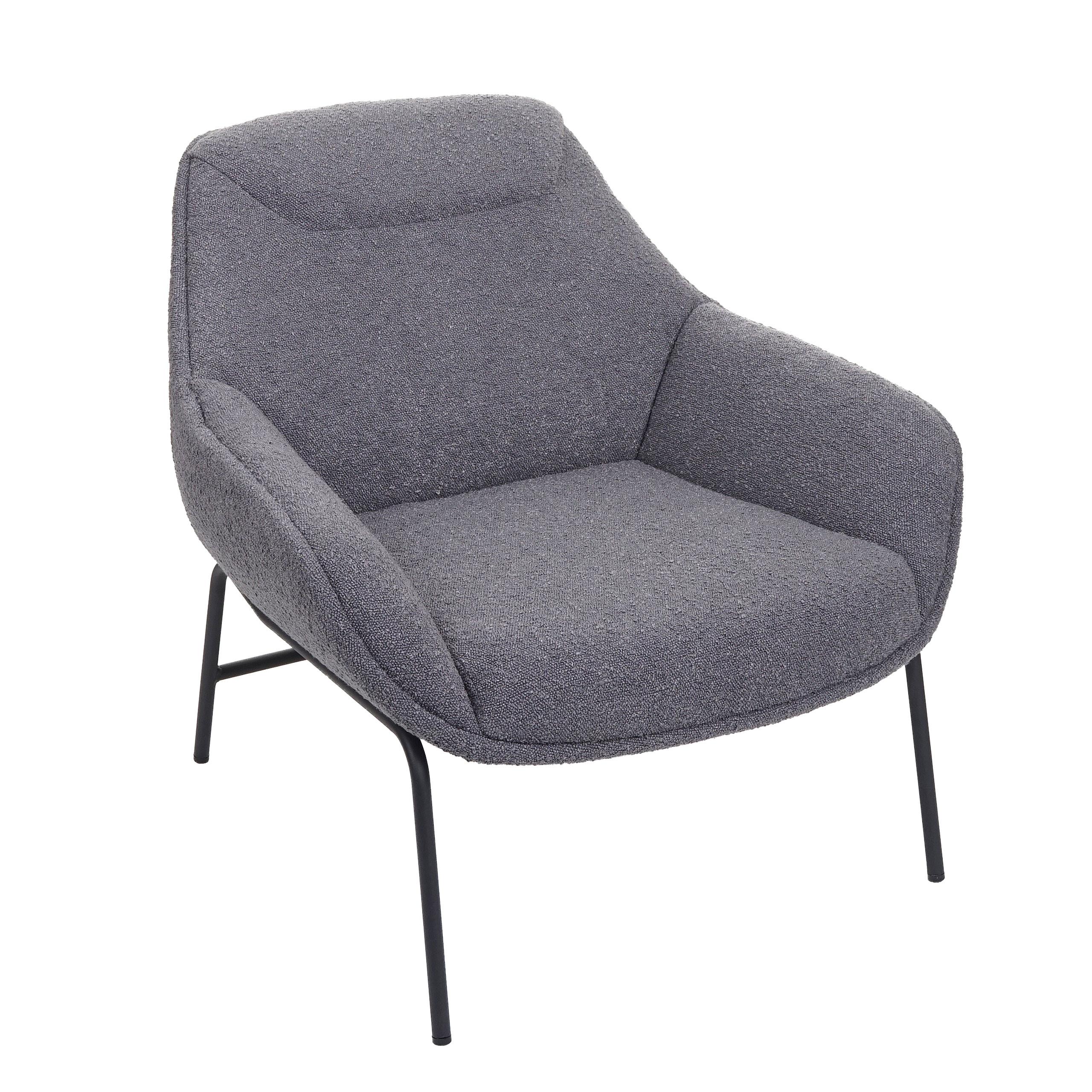 LOUNGE-SESSEL Grau - Grau, Textil (80/79/80cm) - MCW