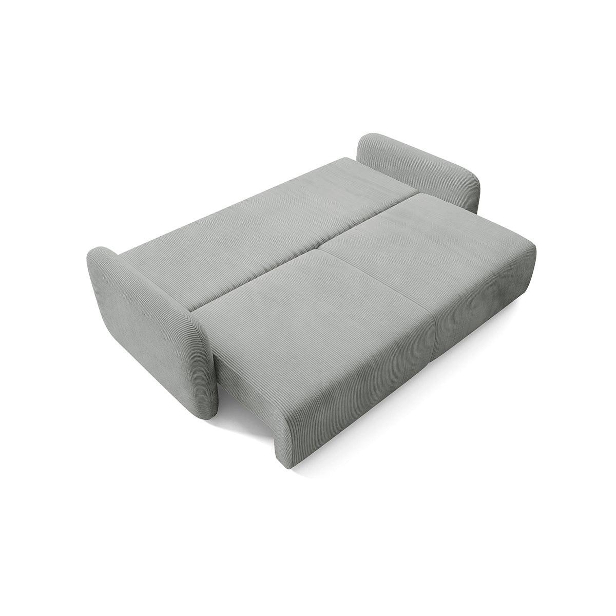SOFA Dora 3 Sitzplätze Hellgrau - Grau, Holz (233/92/110cm) - Petits-meubles