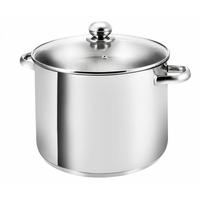 KOCHTOPF Gigant, Edelstahl, Induktion, 12,5 Liter, Ø 28 cm, Höhe 21 cm - Edelstahlfarben, Metall (28cm) - KOPF