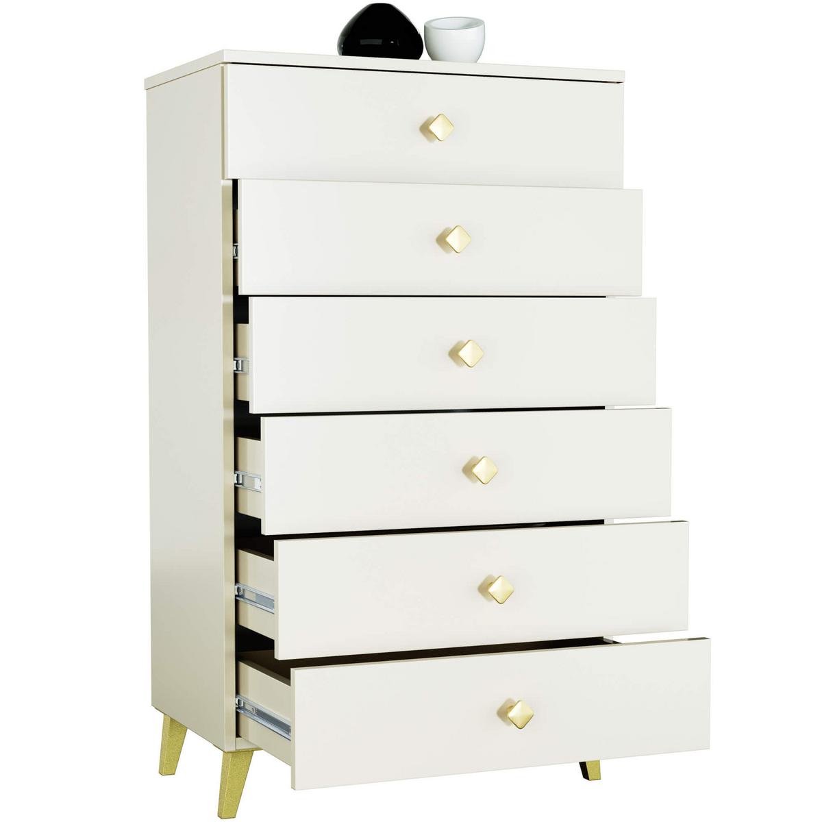 KOMMODE Kaschmir 104/60/37 - Kaschmir, Holzwerkstoff (60/104/37cm) - RAUMHIRSCH FURNITURE