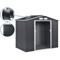 METALL-GARTENHAUS vegas Grau - Grau, Metall (203/185/117cm) - Habitat Garten