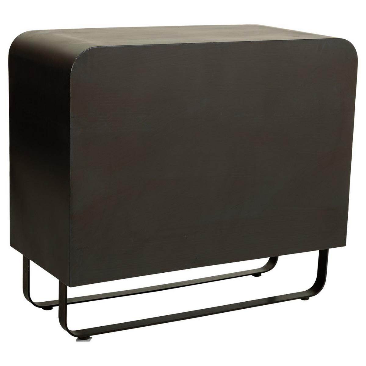 ANRICHTE aus Holz und Metall 90x44x80 cm - Braun, Metall (90/80/44cm) - Wanderlust