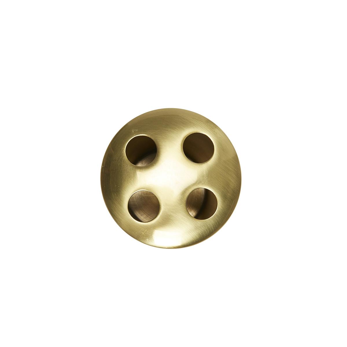 ZAHNBÜRSTENHALTER aus Messing mit goldenem Finish - Goldfarben, Metall (9/13/10cm) - Signature