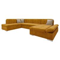 ECKSOFA Bergen, Seite: Rechts - Silberfarben/Bronzefarben, Holz/Textil (345/76/205cm) - MIRJAN24