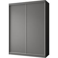 SCHWEBETÜRENSCHRANK Mario 160/216/61 graphit - Graphitfarben, Holzwerkstoff (160/216/61cm) - Beautysofa