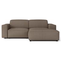 ECKSOFA Sellmo 210 cm - Hellbraun/Schwarz, Kunststoff/Textil (210/166cm) - Selsey