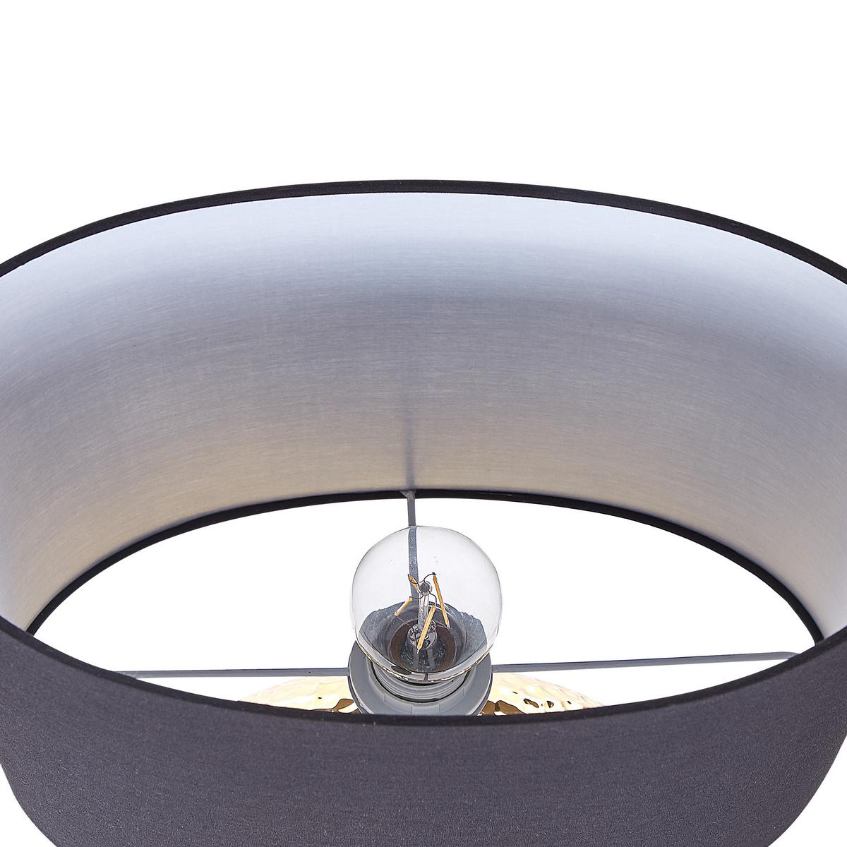 TISCHLAMPE Nasva 35/35/51 cm - Schwarz, Keramik (35/35/51cm) - Beliani