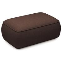 POUF Ovo 1-Sitzer 100 cm - Schwarz/Braun, Kunststoff/Textil (100/44/68cm) - Selsey