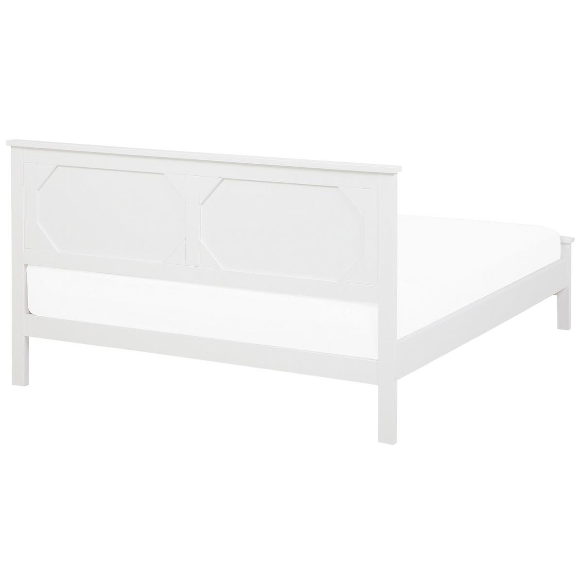 HOLZBETT 180/200cm Weiß Olivet - Weiß, Holz (180/200cm) - Beliani
