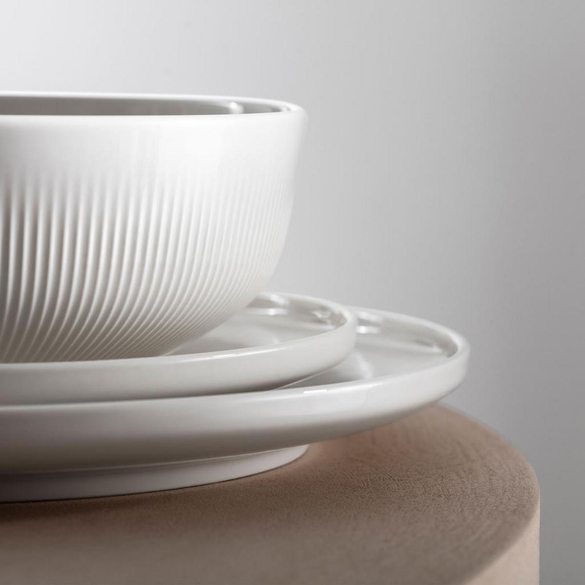 SERVIER- & SALATSCHÜSSEL Afina weiß ø 24 cm - Weiß, Keramik (24cm) - Villeroy & Boch