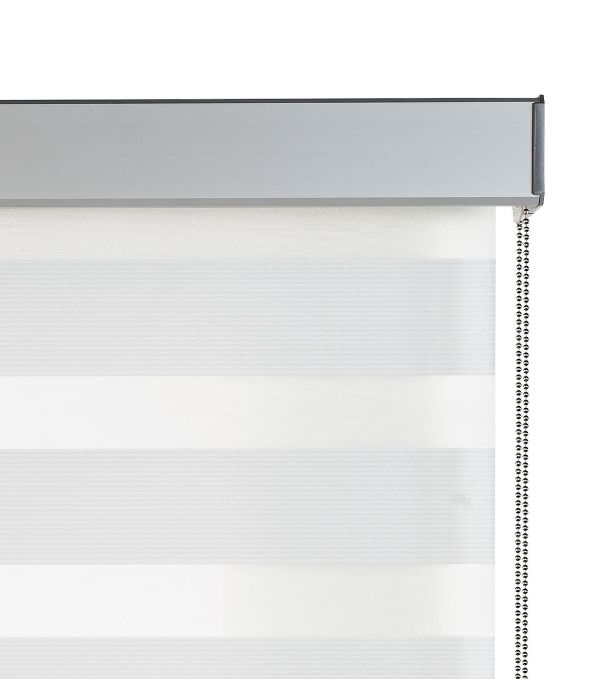 DOPPELROLLO Weiß 120x250 cm - Weiß, Kunststoff (120/250cm) - STORESDECO