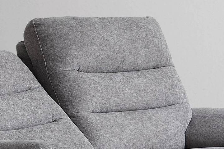 Detailbild graues Sofa Rückenlehne