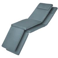 DECKCHAIRAUFLAGE Loftlux DC 175x45x5cm Taubenblau (2tlg) - Blaugrau, Textil (45/175cm) - Beautissu 